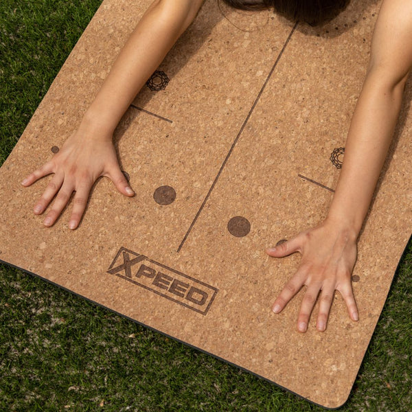 A cork yoga mat from Xpeed fitness