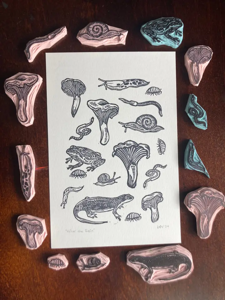 After the Rain - Block Print - Daydreamn D
