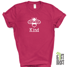 Load image into Gallery viewer, Left Craft, Bee Kind, Youth screen print tee
