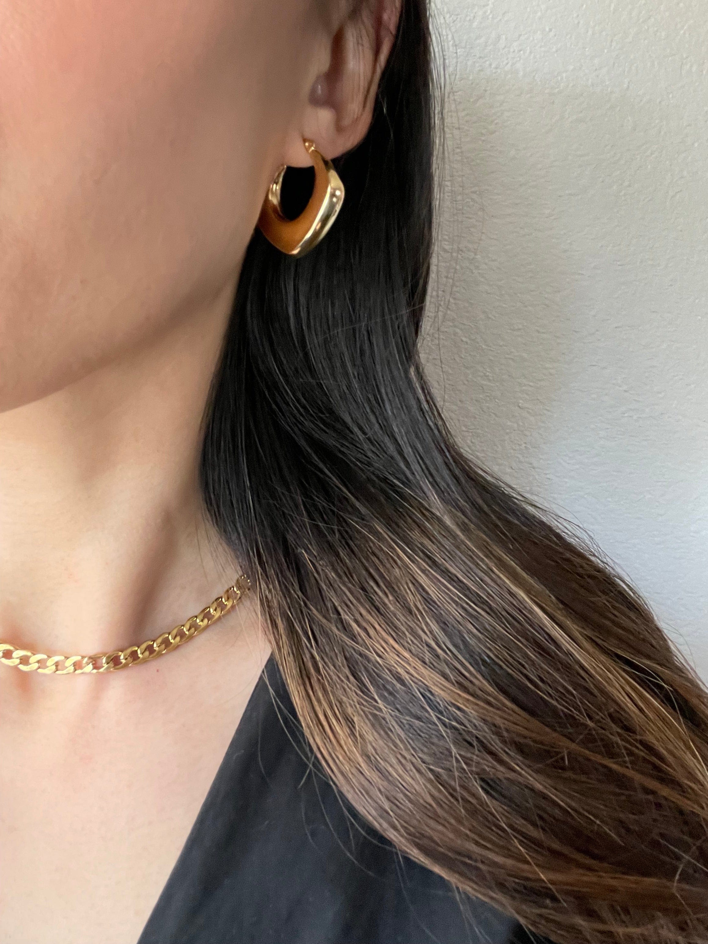 Irregular Hoop Earrings | clovae Jewelry – Clovae