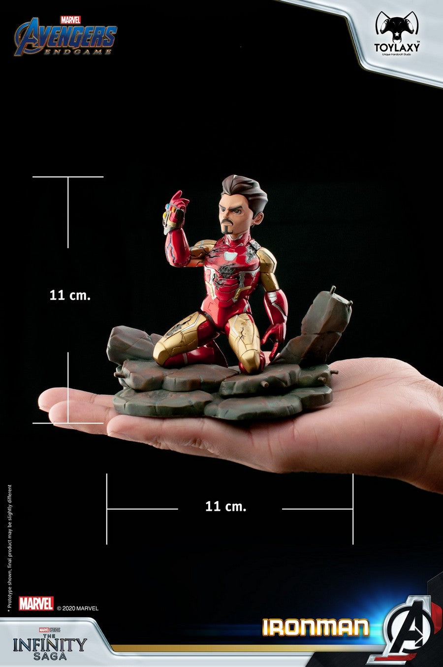 Avengers 4: Endgame - Iron Man "I am Iron Man" | Marvel's Avengers: Endgame The Infinity Saga Series Collectible Figure - size