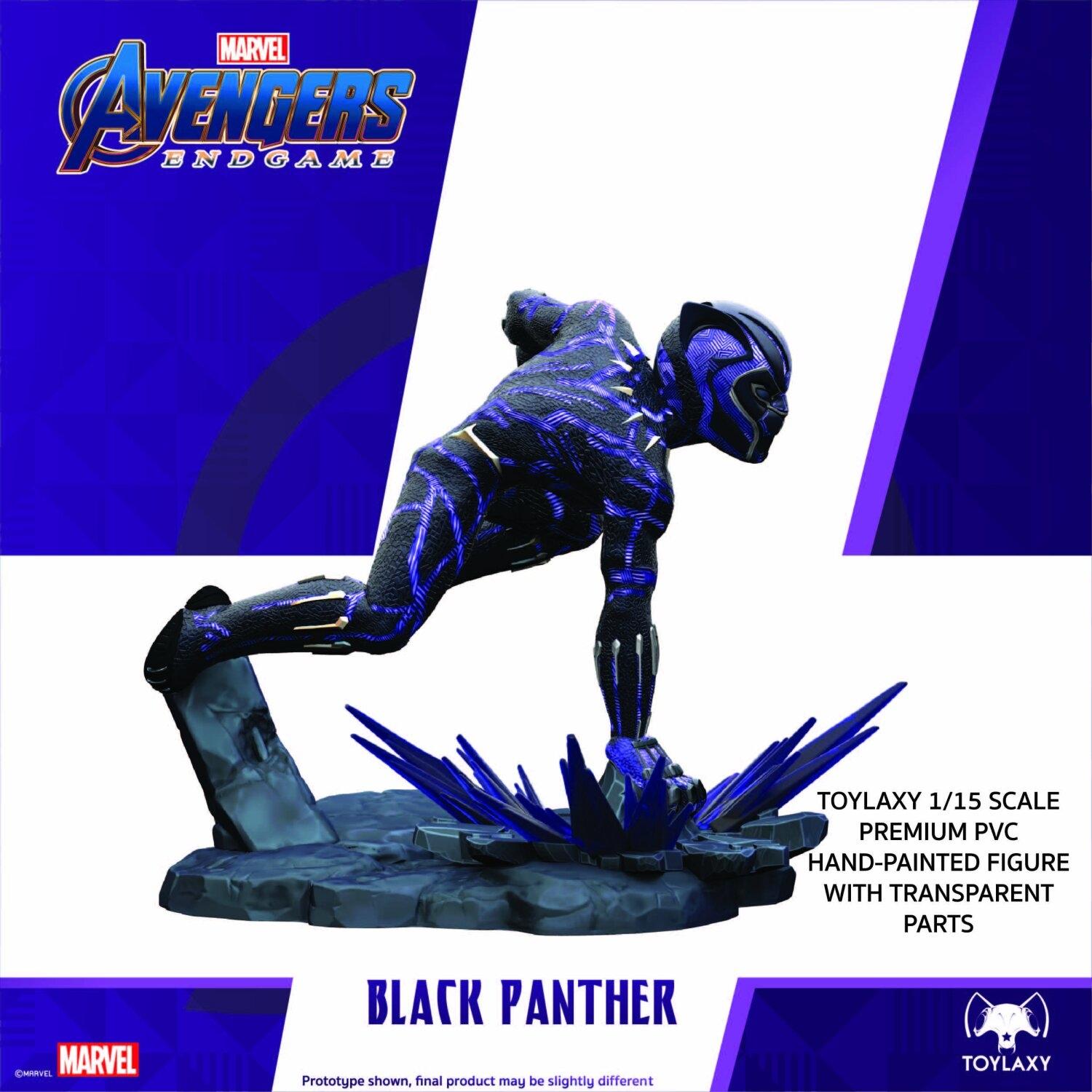 Marvel Avengers Endgame Premium PVC Black Panther Official Figure Toy pose