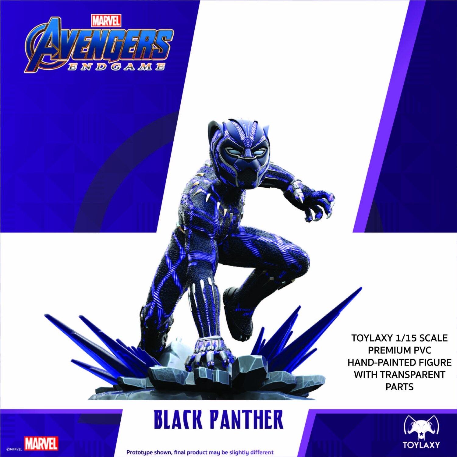 Marvel Avengers Endgame Premium PVC Black Panther Official Figure Toy front