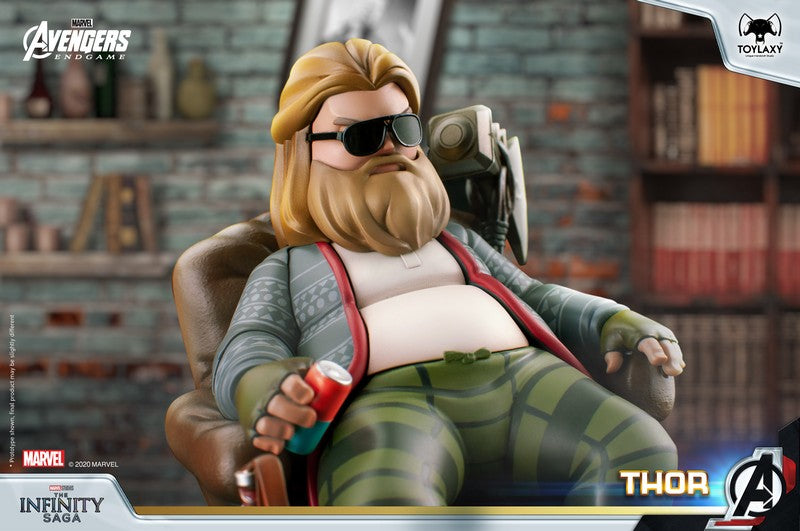 Marvel Avengers: Thor Sol-Fat Sol-Special Edition Genuine Model Puppet Toy Final Battle Edition Marvel's Avengers: BRO Thor Office Figure TOY on the Sofa