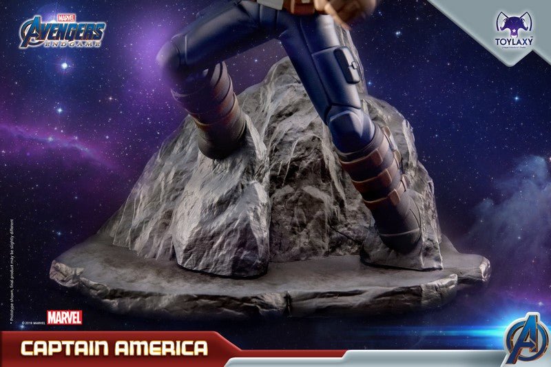 Marvel Avengers: Captain America Genuine Models Puppet toy Marvel's Avengeers: Endgame Premium PVC Captain American Figure TOY Content 1 Base 1 Base