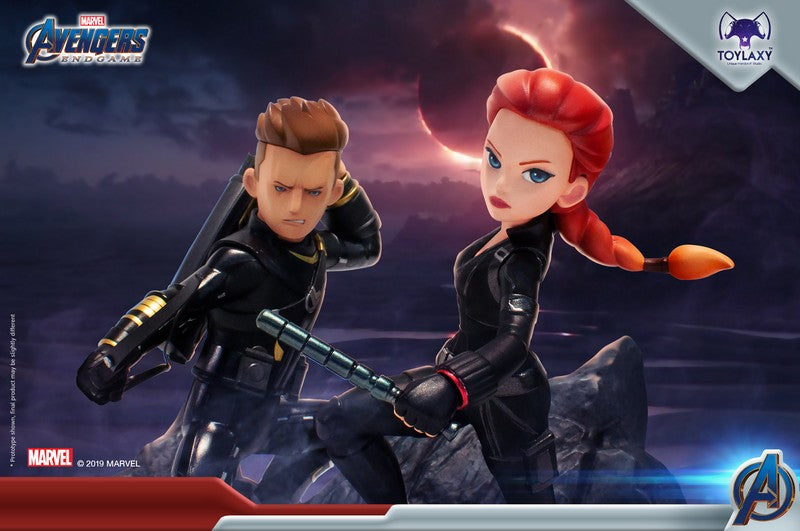 Marvel Avengers: Black Widow Genuine Models, Puppet Toy Marvel's Avengeers Endgame Premium PVC BLACK Widow Office Figure Toy With Hawkeye