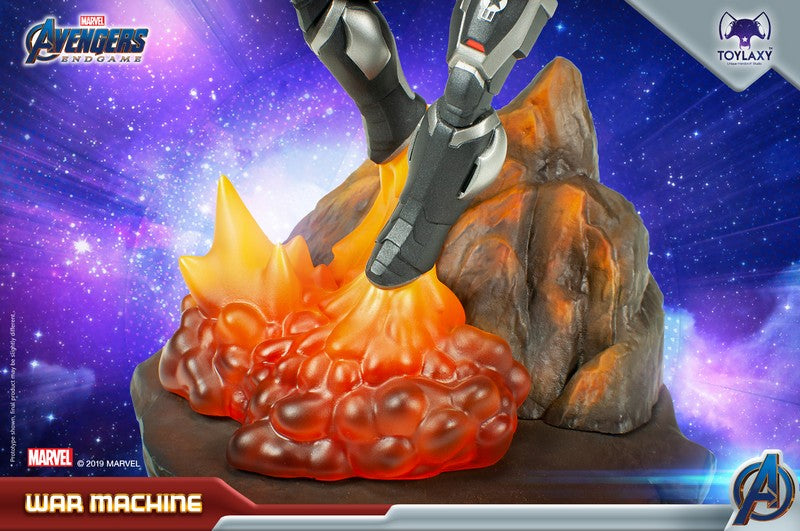 漫威復仇者聯盟：戰爭機器正版模型手辦人偶玩具 Marvel's Avengers: Endgame Premium PVC War Machine official figure toy content 1 base
