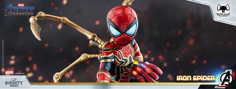 Marvel Avengers: Spider-Man-Temple A Spider Special Edition Genuine Model Patonal Toy Final Battle Version Marvel's Avengeers: Iron Spider Spider Man Office
