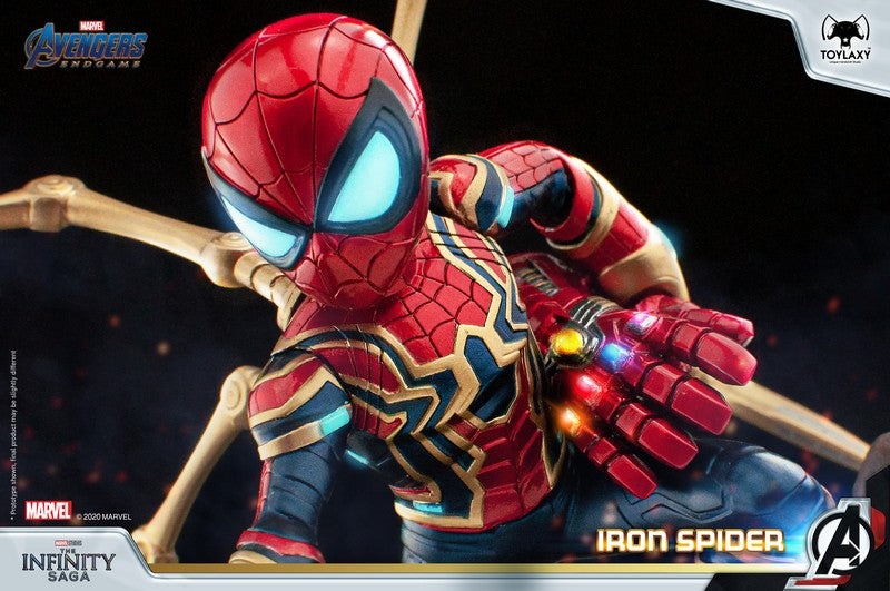 Marvel Avengers: Spider-Man-Temple-Armor Spider Special Edition Genuine Model Handup toy Final Battle Version Marvel's Avengers: Iron Spider Spider Man Office Figure TOY FIGHT in Endgame