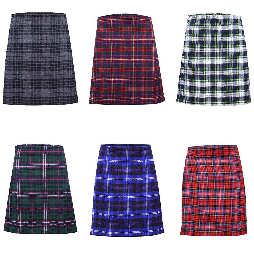  Scottish Kilts for Men Blue Belly Button Measurements Mens Kilt  Scottish Tartan Kilt Adult Tutu Skirts for Men : Ropa, Zapatos y Joyería