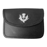 imperial-highland-supplies-men's-scottish-black-leather-kilt-belt-pouch-sporran-with-thistle-on-flap