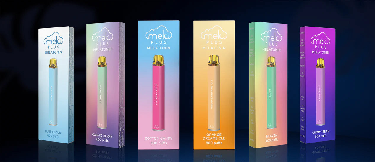 MELO Air diffusers in multiple flavors and colors