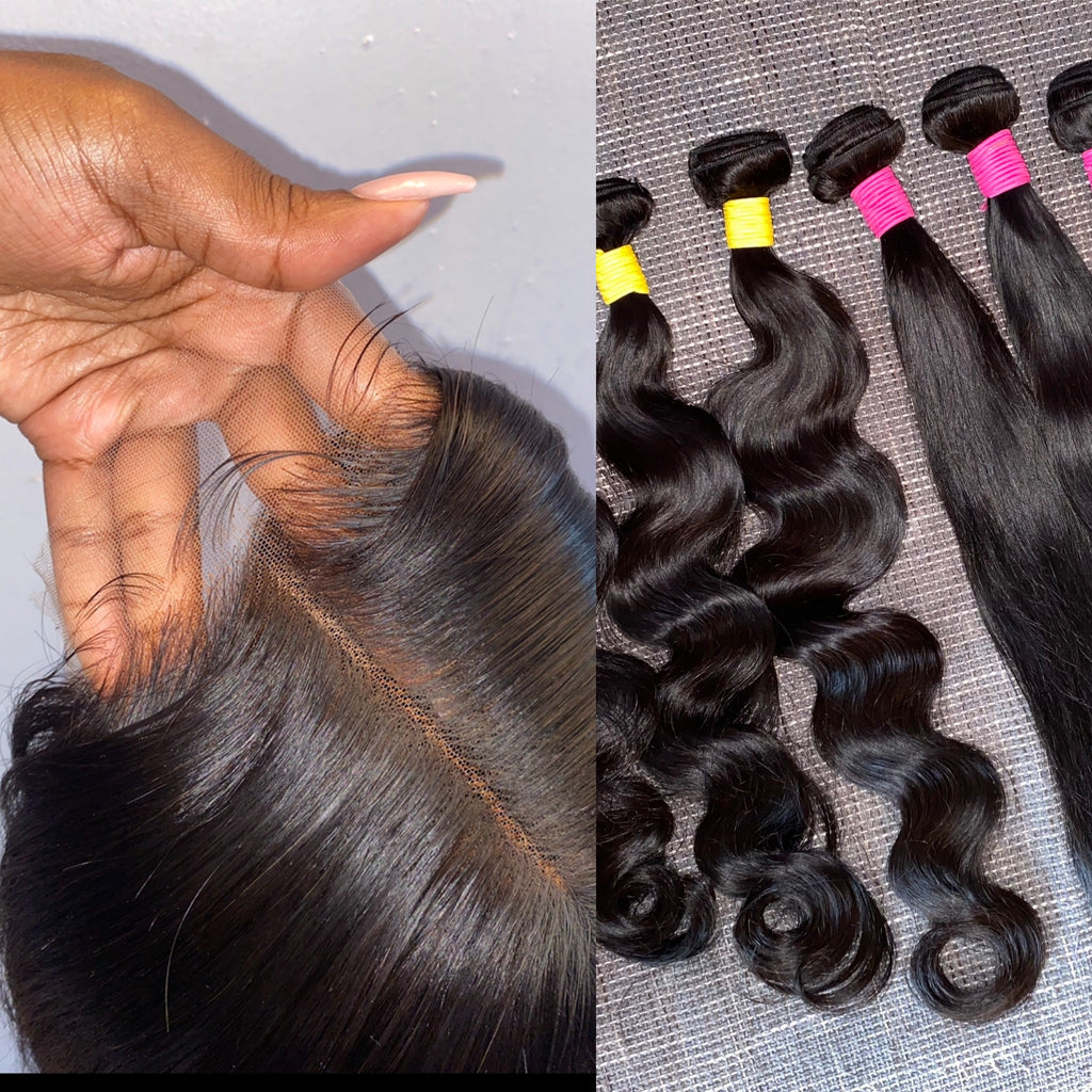 7x7 NATURAL WAVE LACE CLOSURE – VirginHairByLabella