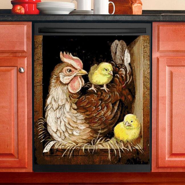 Chicken Rooster Hen Dishwasher Cover 5