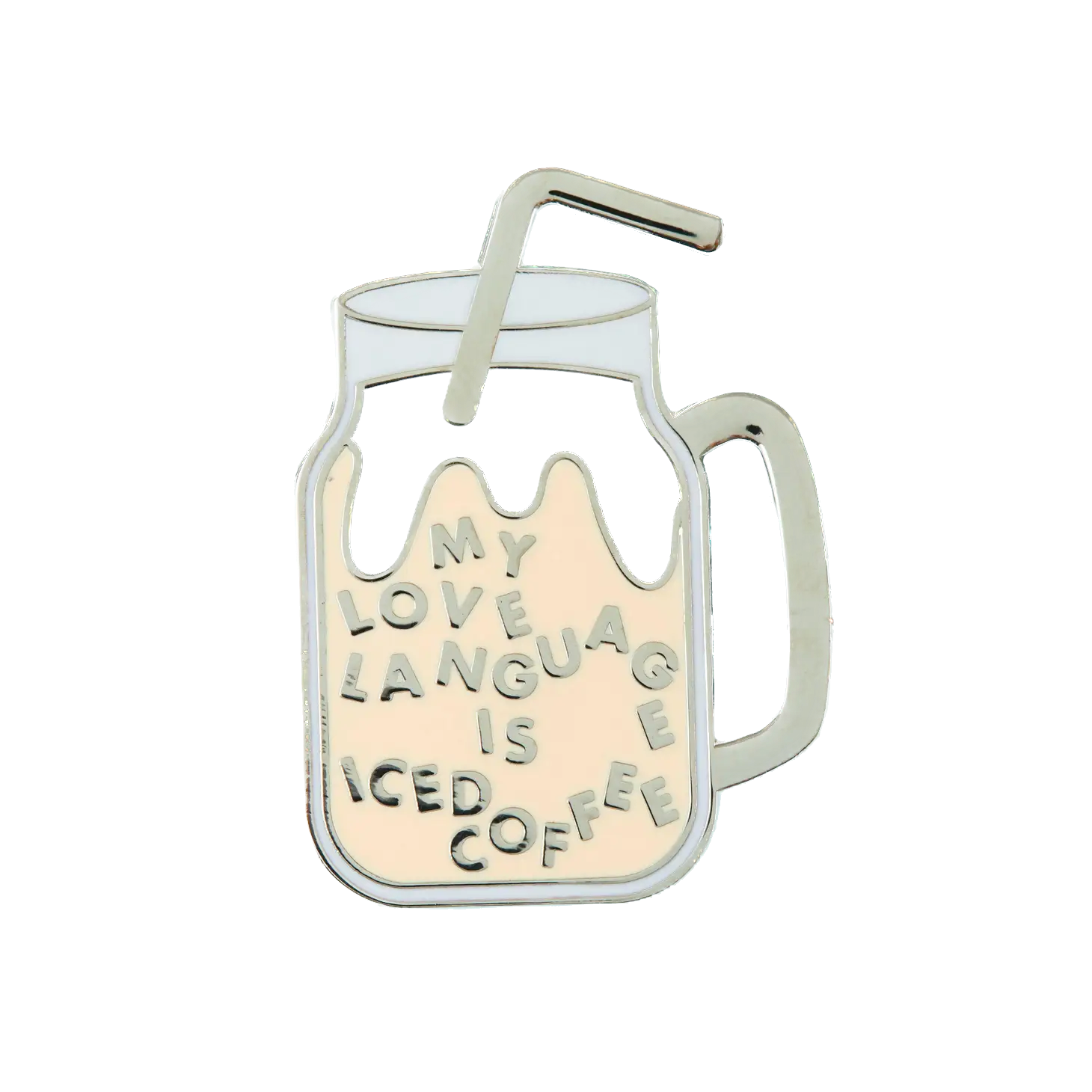 Iced Coffee Enamel Pin