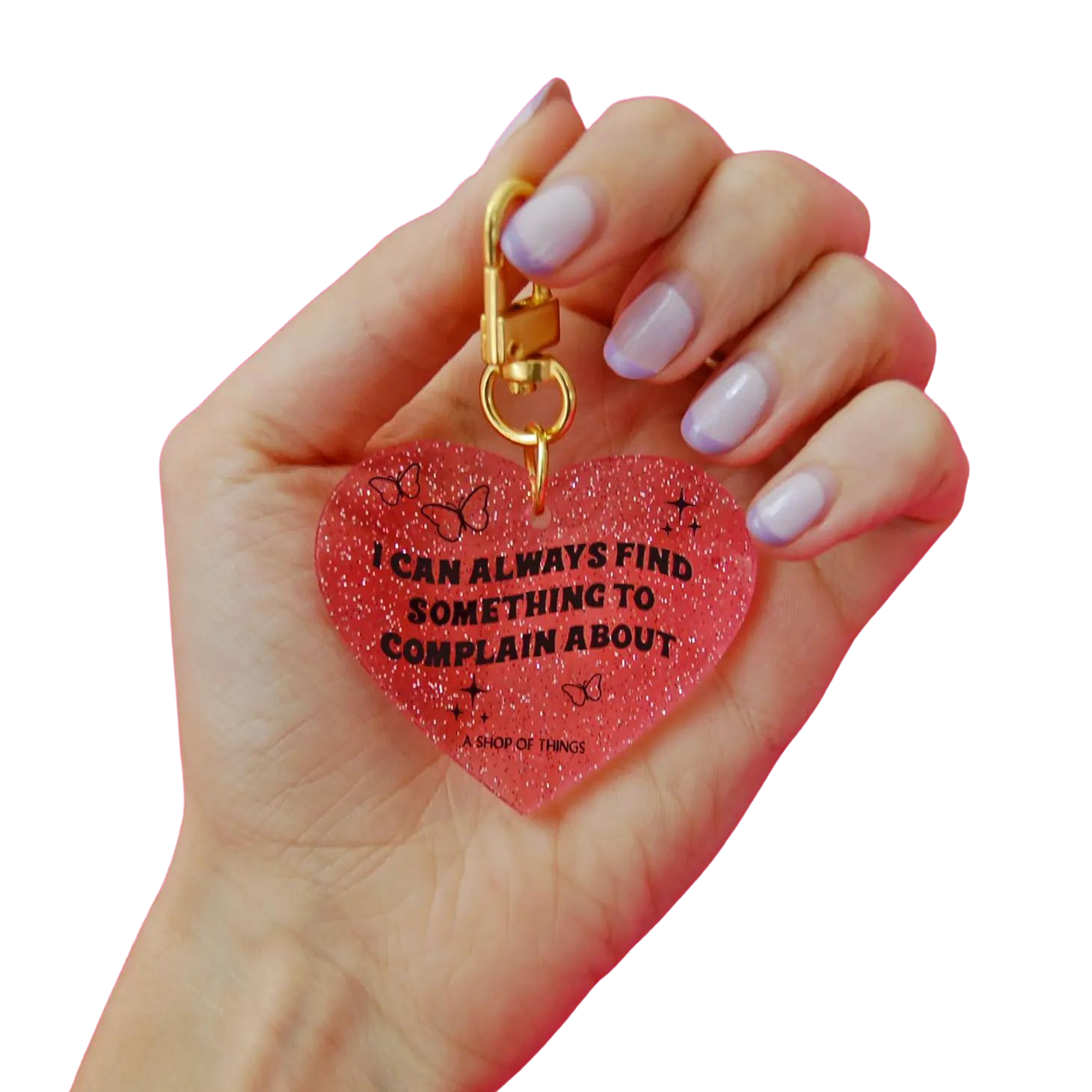 Complain Heart Keychain