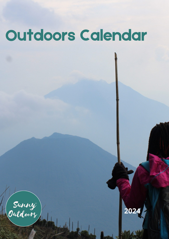 Cover page for 2024 sunny outdoors calendar