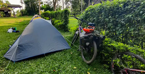 Camping and bikepacking in uganda