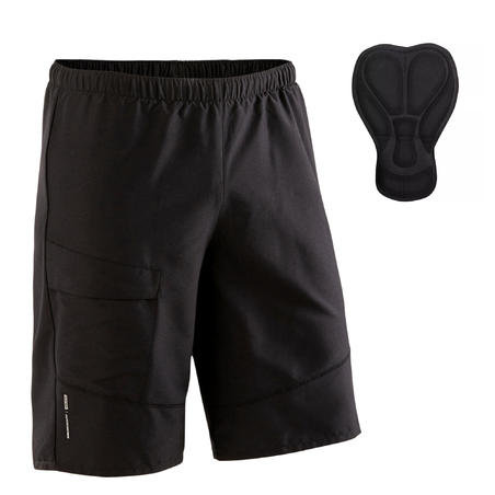 Men's Road Cycling Essential Bibless Shorts - Black