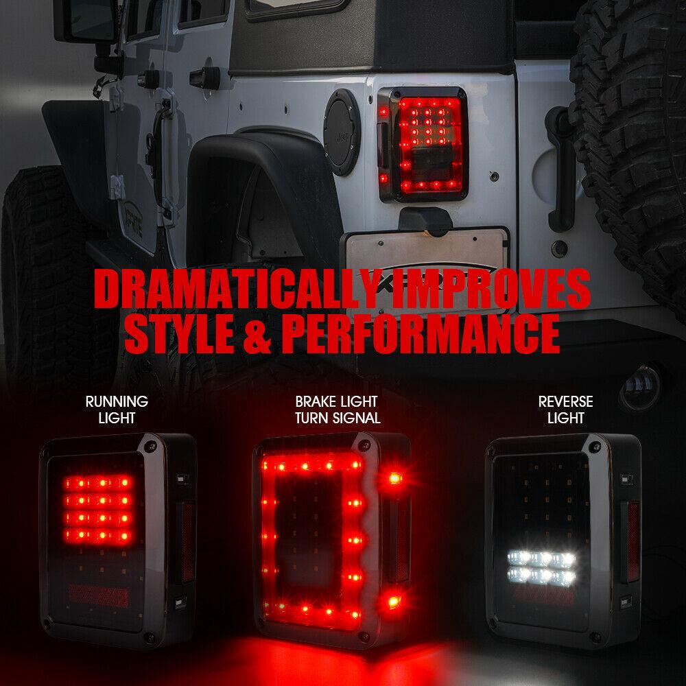 Bold Series LED Tail Light For Jeep Wrangler - Smoke - It's a Jeep Thing  Shop