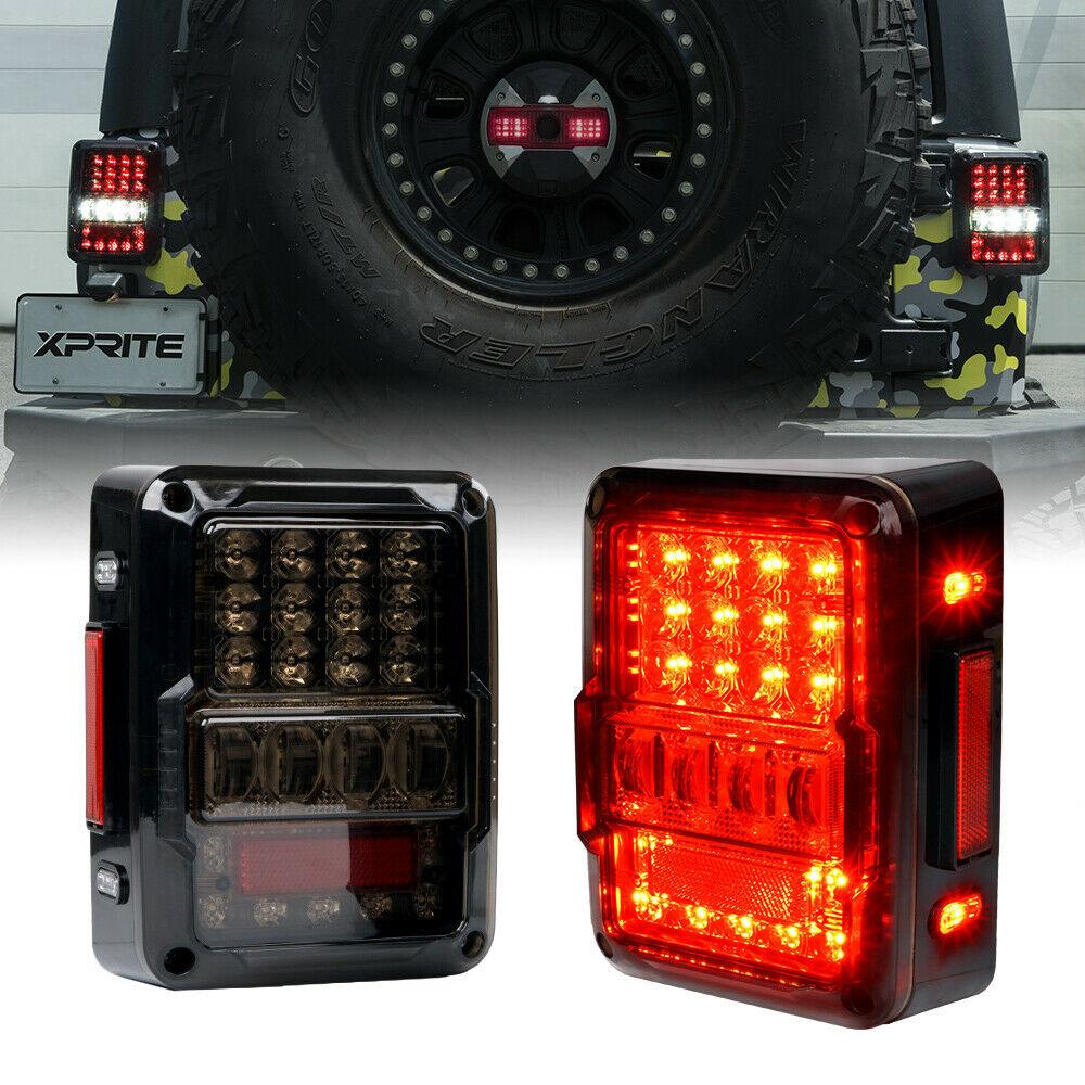 Destroyer Series LED Taillights For Jeep Wrangler - Smoke - It's a Jeep  Thing Shop
