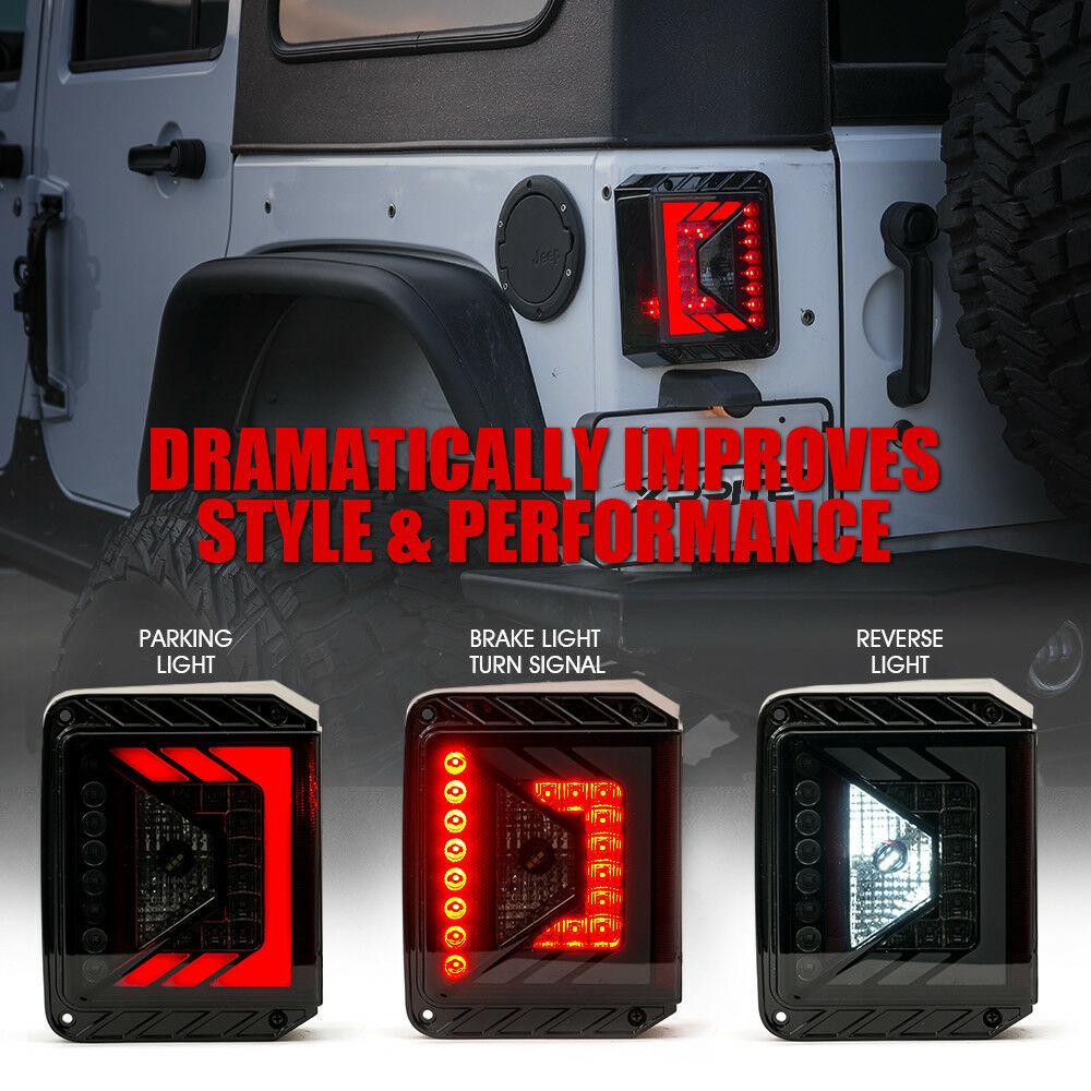 Rival Series LED Taillights For Jeep Wrangler - Smoke - It's a Jeep Thing  Shop