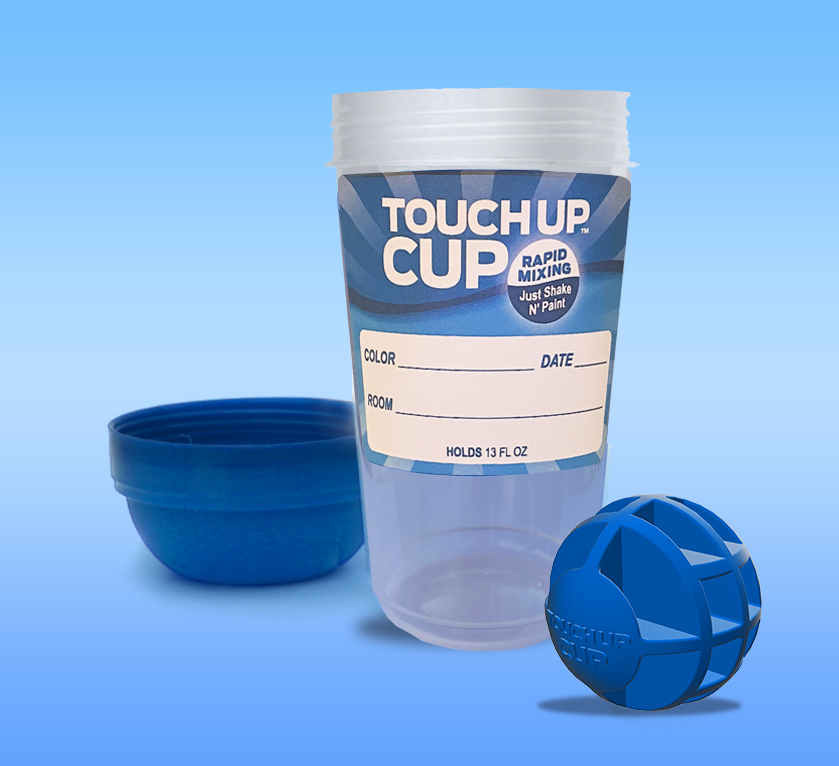 Touch Up Cup Empty Plastic Paint Storage Containers with Lids for Leftover  Paint, Touch Ups, As Seen On Shark Tank Products, 13 oz, Pack of 6