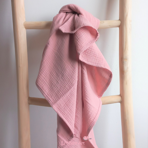 Hydrofiel doek dusty roze