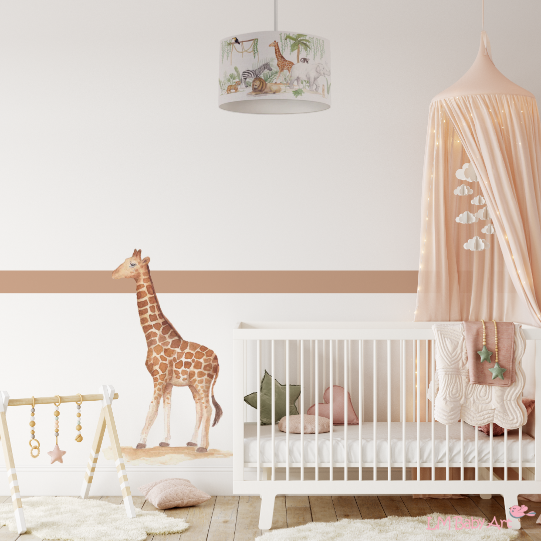 vijand Decoratief Ver weg Hanglamp Safari dieren | LM Baby Art – LM Baby Art