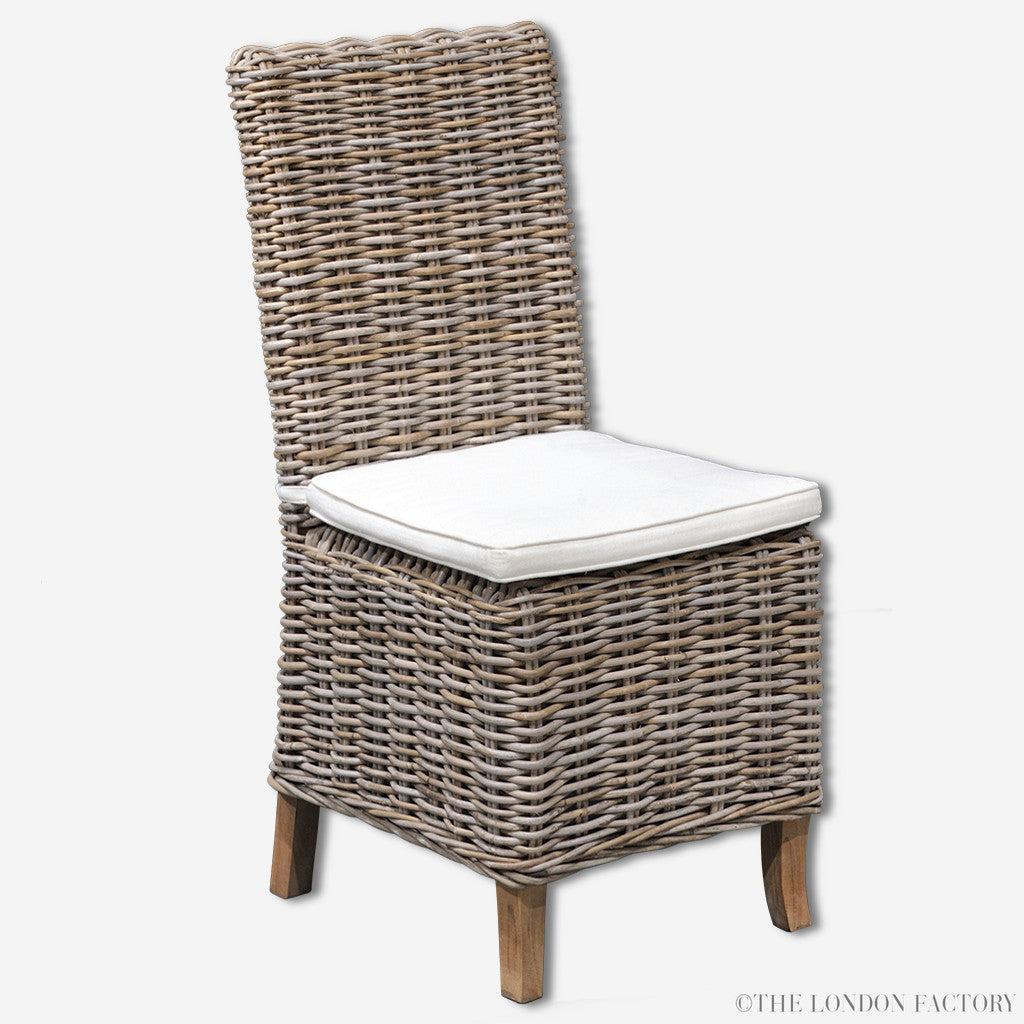 Palma Rattan Dining Chair Seagrass Wicker Dining Chair – The London Factory