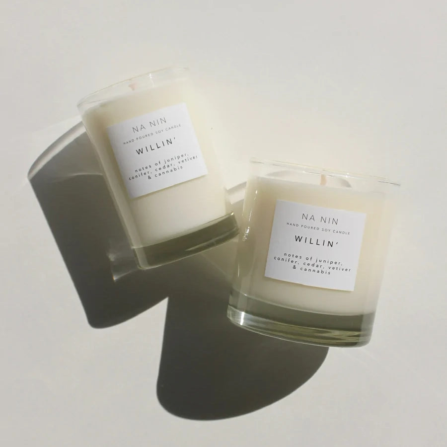 Lavender & Frankincense Essential Oil Soy Candle / Available in White – NA  NIN