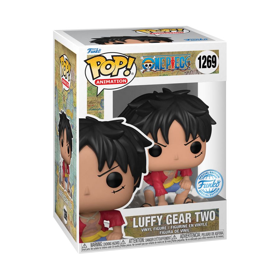 One Piece Funko Pop! Luffy Gear Two (Chase & Common) 1269 (PREORDER