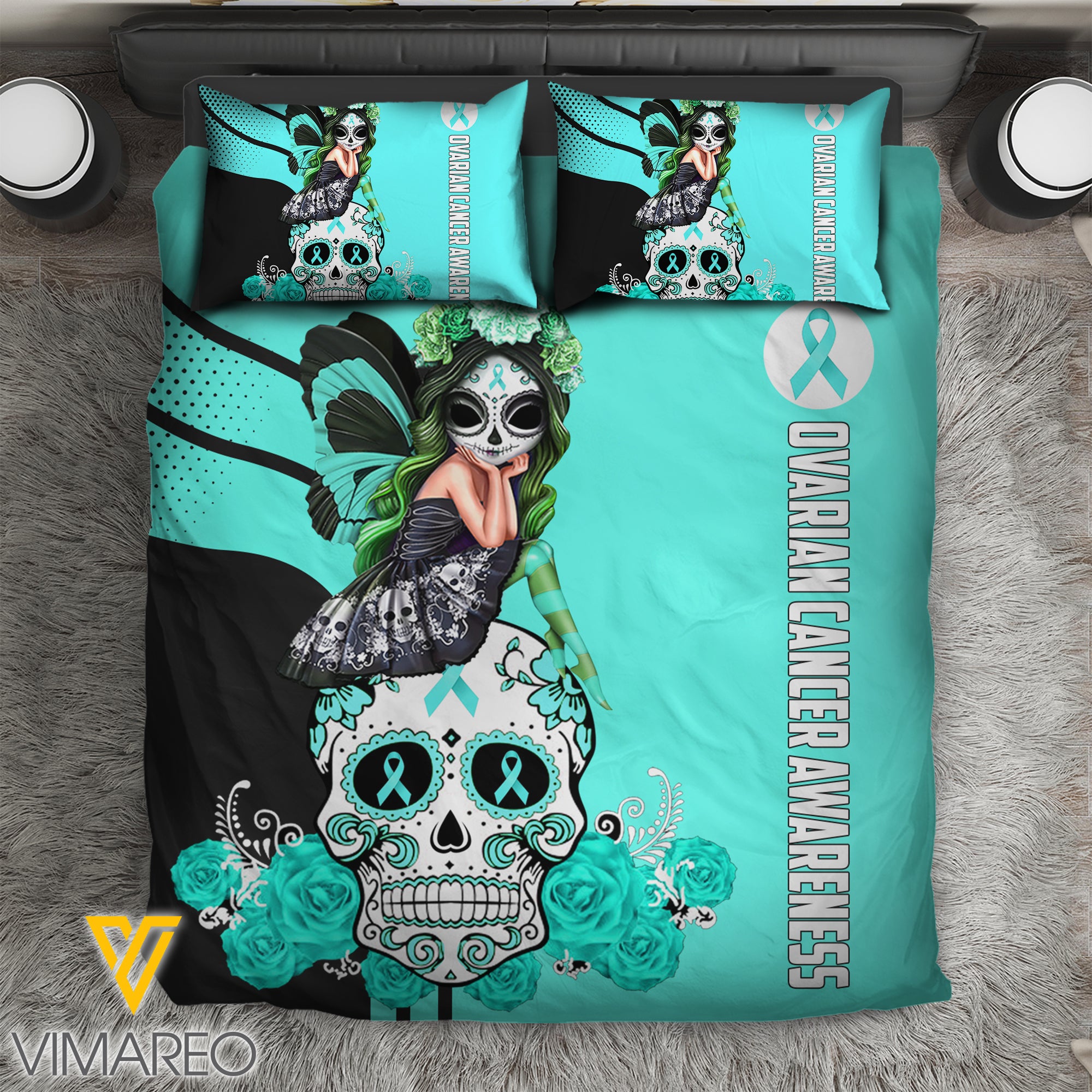 Ovarian Cancer Awareness Bedding Set OCT-MQ01