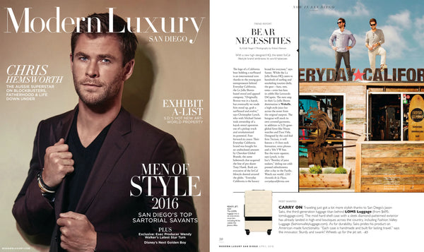 Modern Luxury magazine front page 