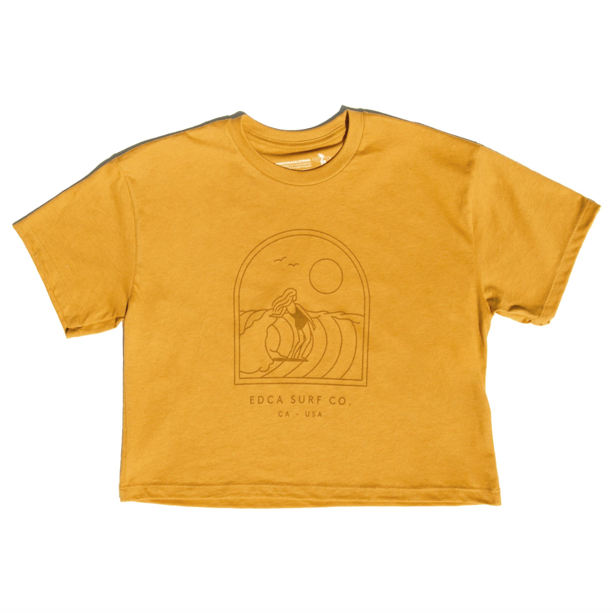Sun Shirt Cropped Summer Shirt Cute Crop Top Sunshine Shirt Beach Shirt Cute  Shirt for Women Summer Crop Tops Ocean Waves 