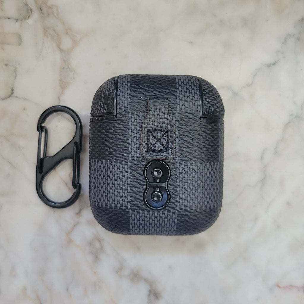 Black Grid Airpods Case