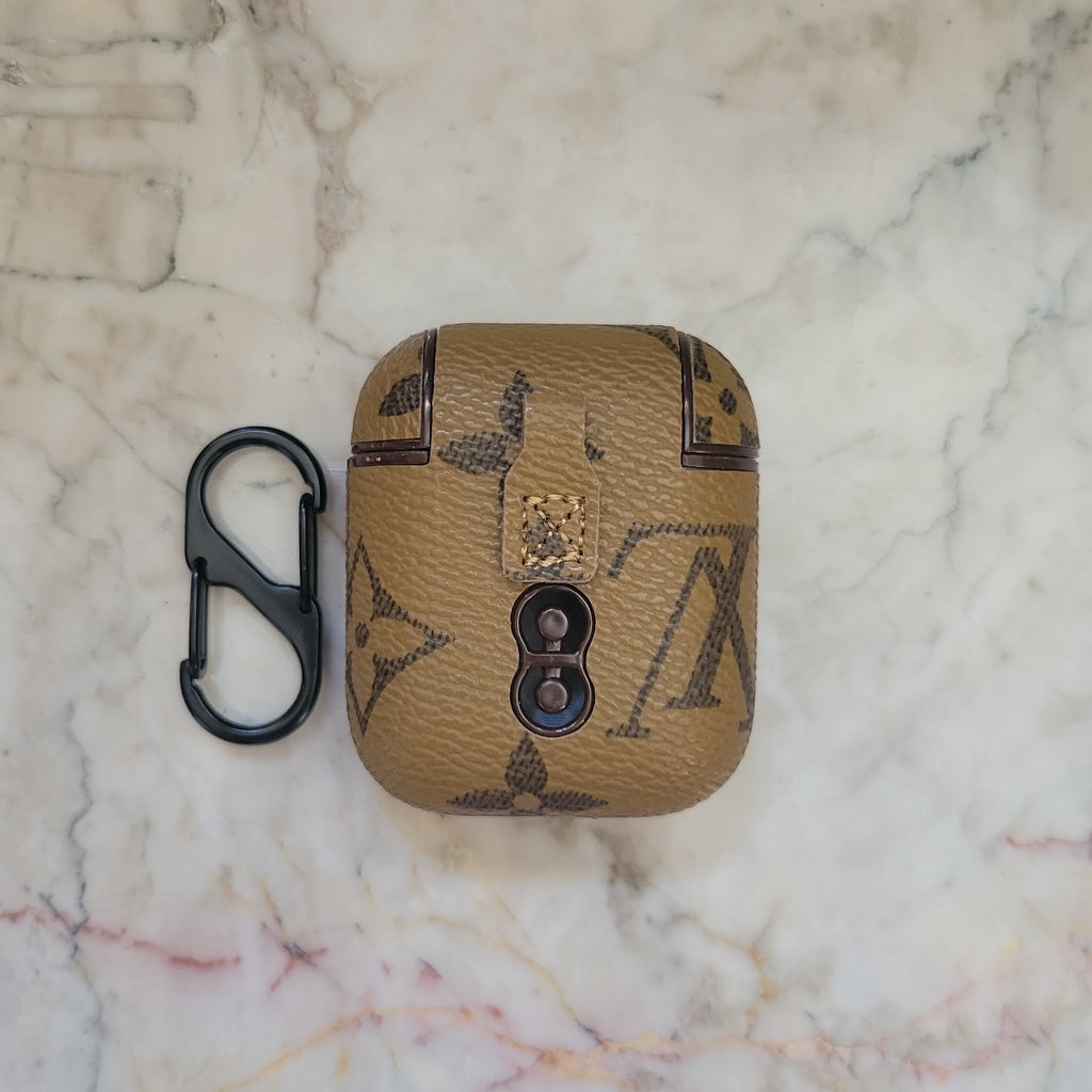 Brown Monogram Airpods Case - Small Print – MikesTreasuresCrafts