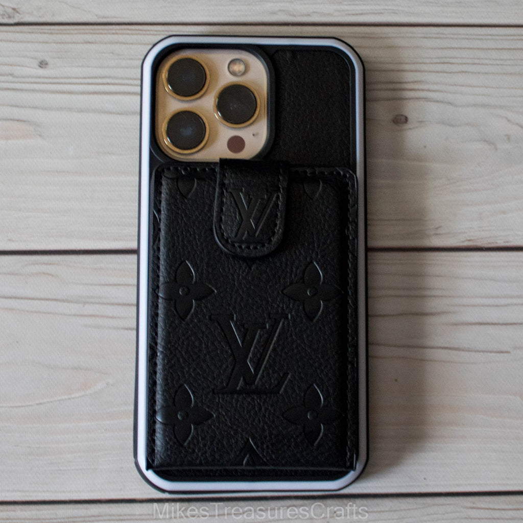 Black Emboss GG Wallet iPhone Case – MikesTreasuresCrafts