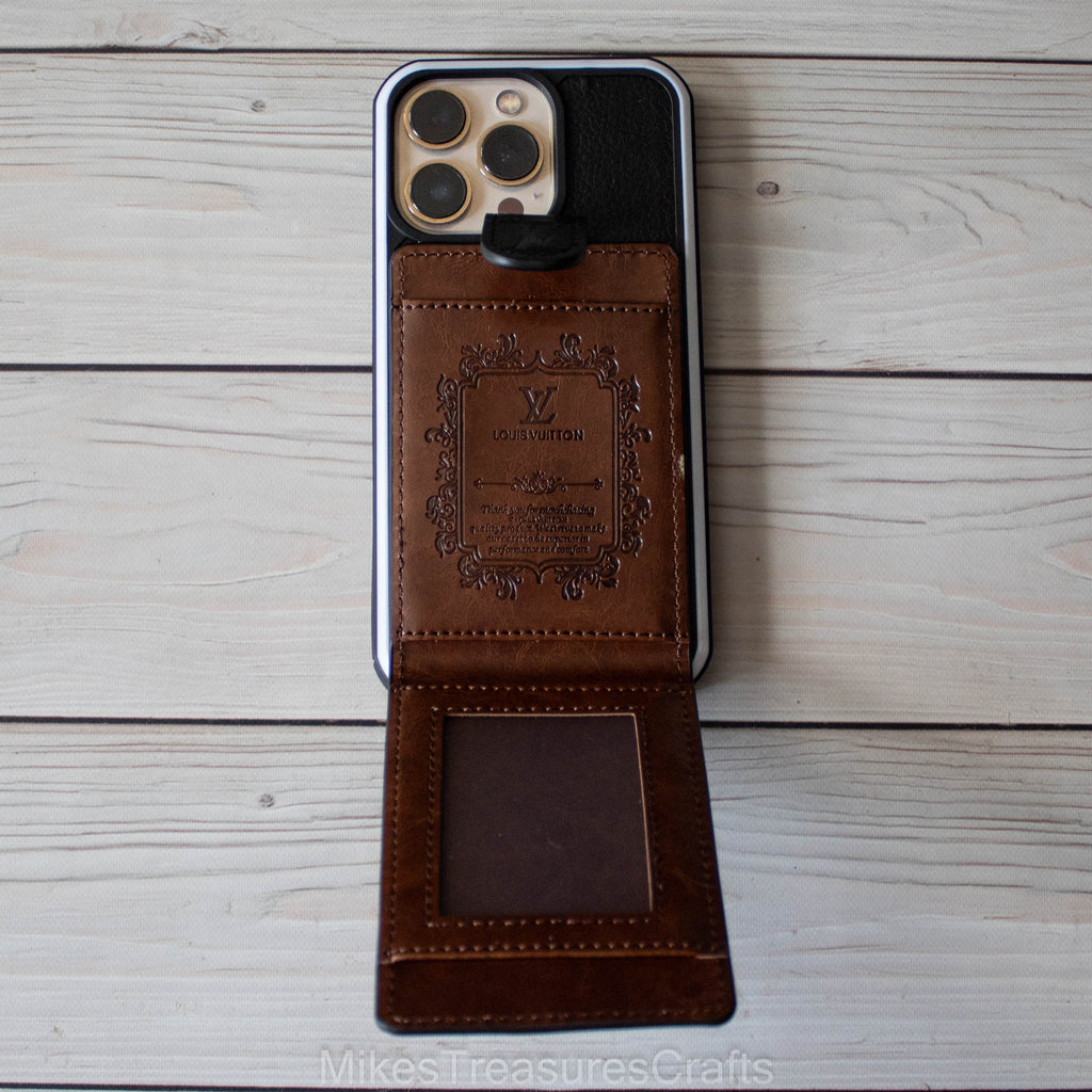 Black Emboss GG Wallet iPhone Case – MikesTreasuresCrafts