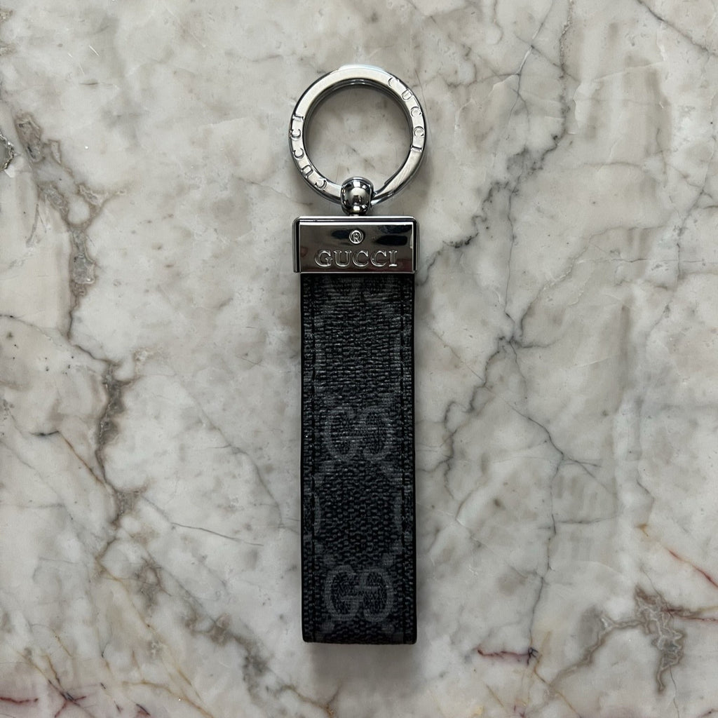 Black Grid Leather Keychain – MikesTreasuresCrafts