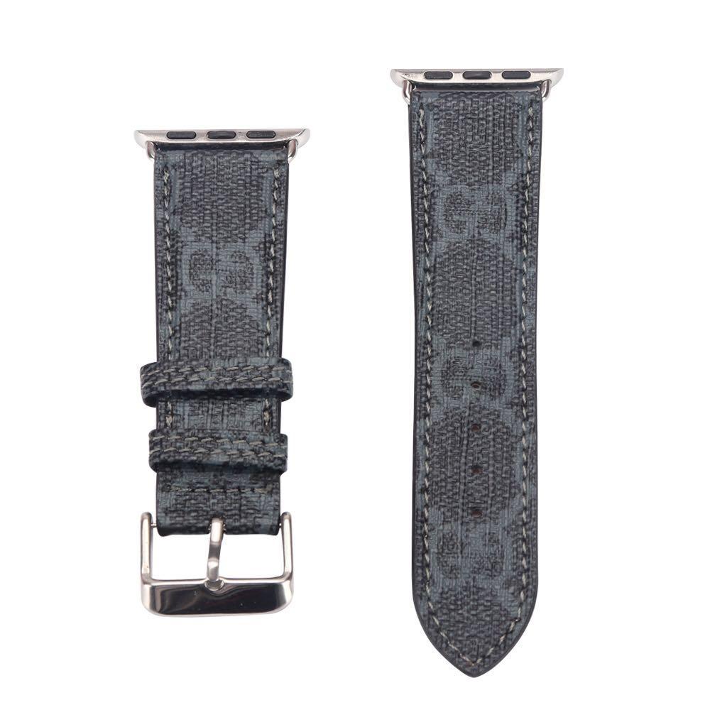 LUXURY LOUIS VUITTON LV SUPREME GUCCI LEATHER STRAP FOR APPLE WATCH BAND -  5 / 42mm/44mm/45mm