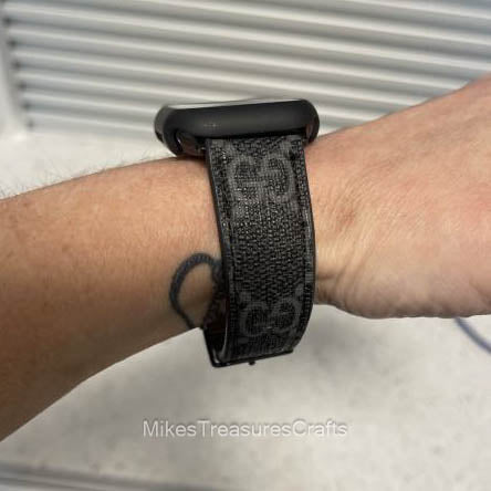 Black Emboss LV Luxury Watch Band