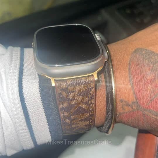 Brown Monogram Luxury Watch Band – MikesTreasuresCrafts