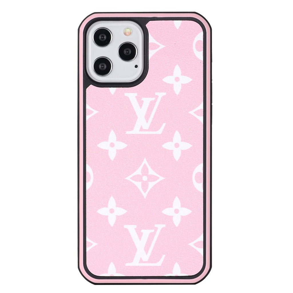 Pink Tie-Dye Monogram Protective iPhone Case - Small Print