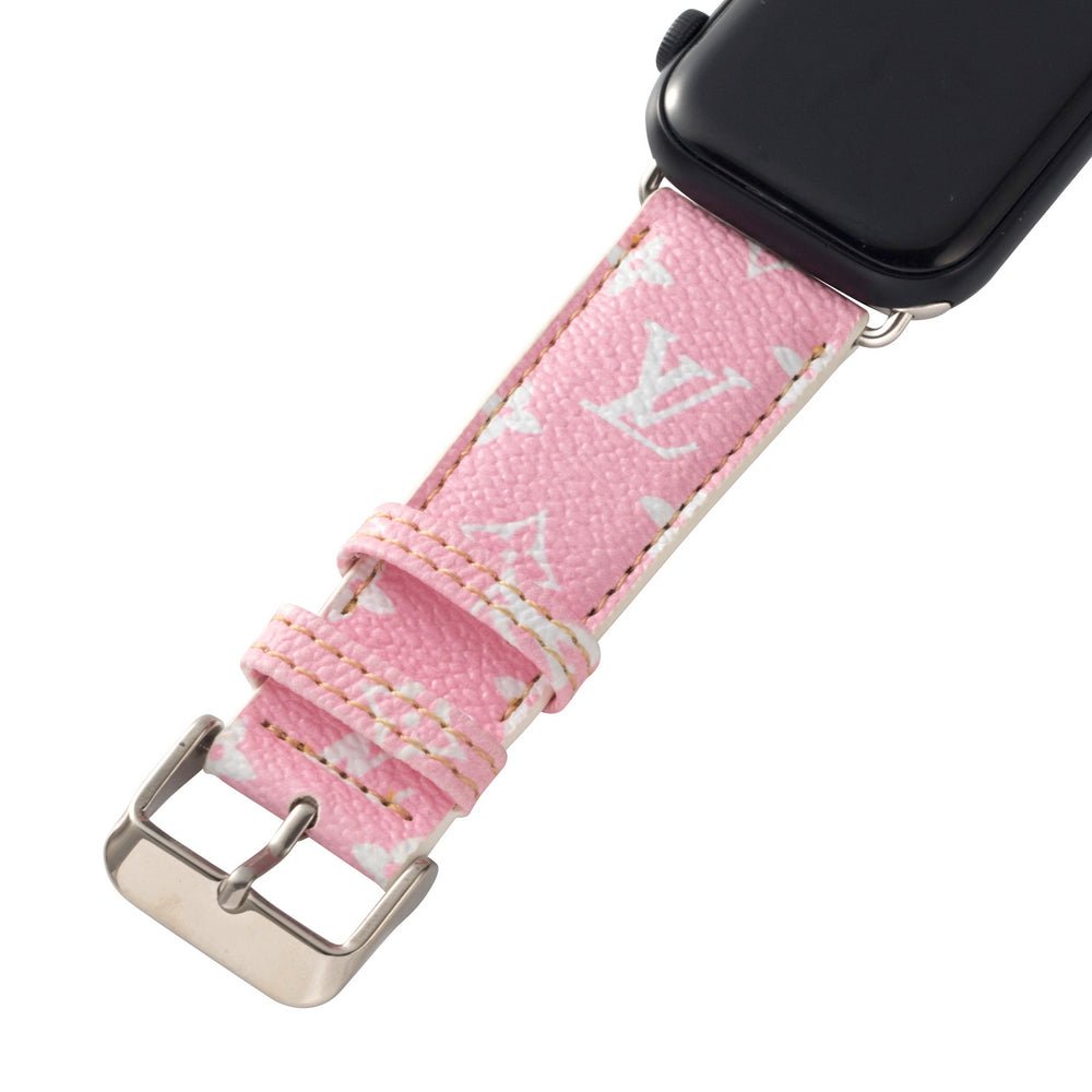 Custom LV Eclipse Monogram Watch Band (Red edges) – Corn Blakes