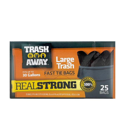 24 Wholesale Real Tough Trash Bag 8 Gl 16ct Twist Tie White