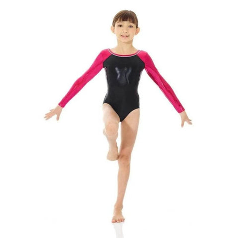  Viriber Leotards For Girls Gymnastics Girls' Activewear Dresses  Gymnastics Leotards for Girls Dance Ballet Suit (120（7-8T), Black&Pink … …  : Clothing, Shoes & Jewelry