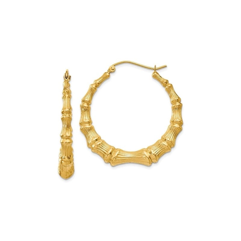 Bamboo Hoops – NOA Jewels