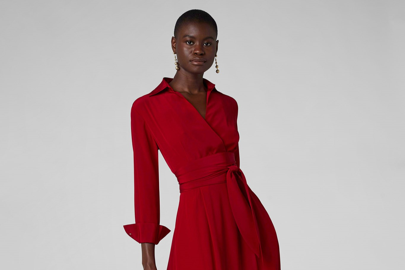 Collared Wrap Dresses | Belted | Jasper Conran London