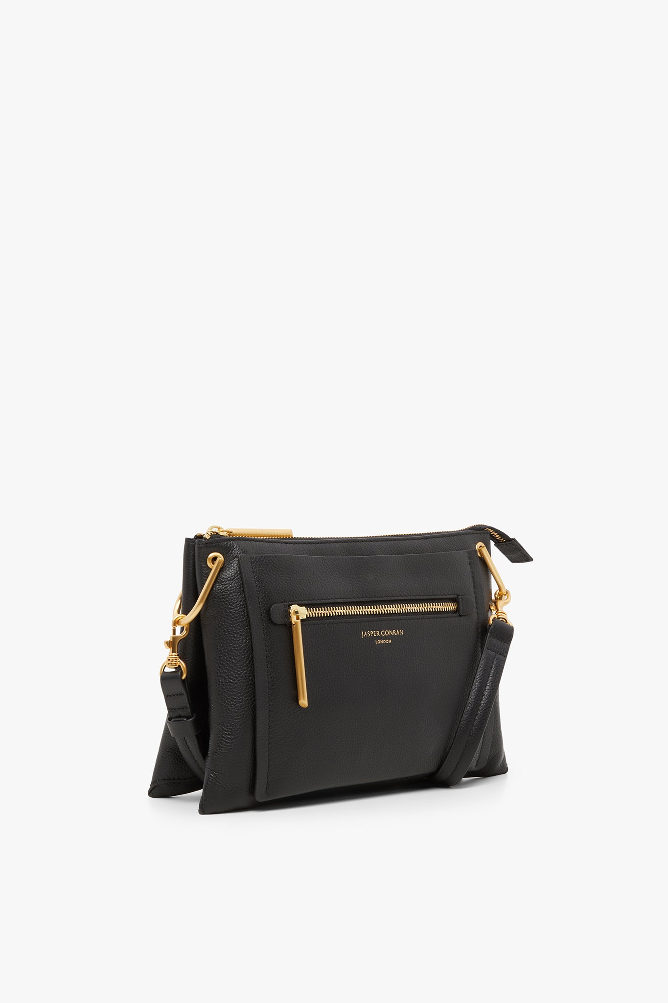 Darcey Leather Triple Section Cross Body